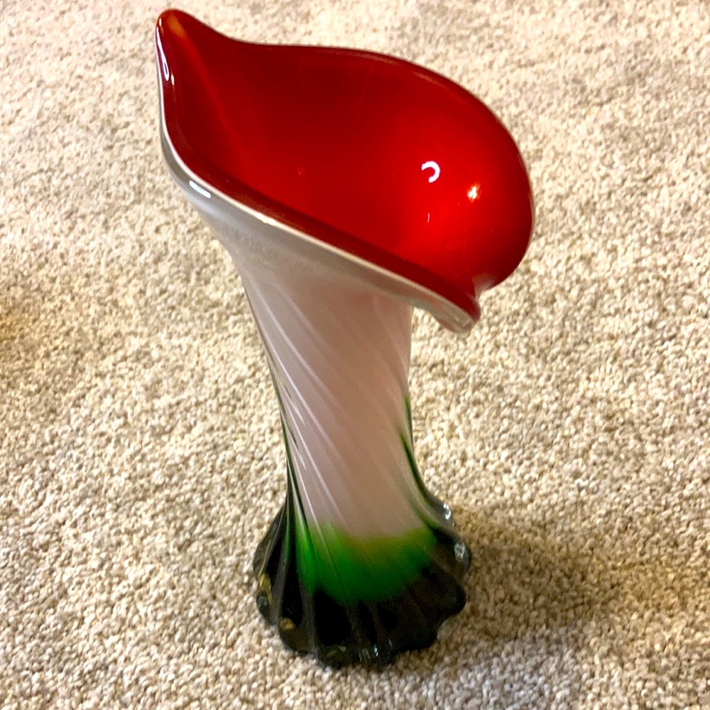 🌷Host Pick🌷Gorgeous Floral Glass Vase